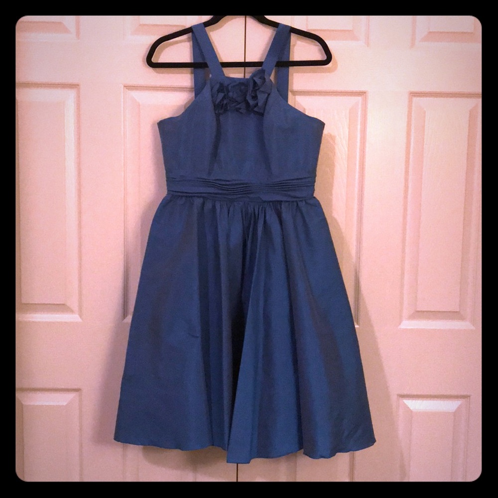 JS collections Teal A-line dress